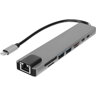 Platoon PL-5575 Type-C To HDMI ETH 1000MBPS Sd/tf Kart Okuyucu